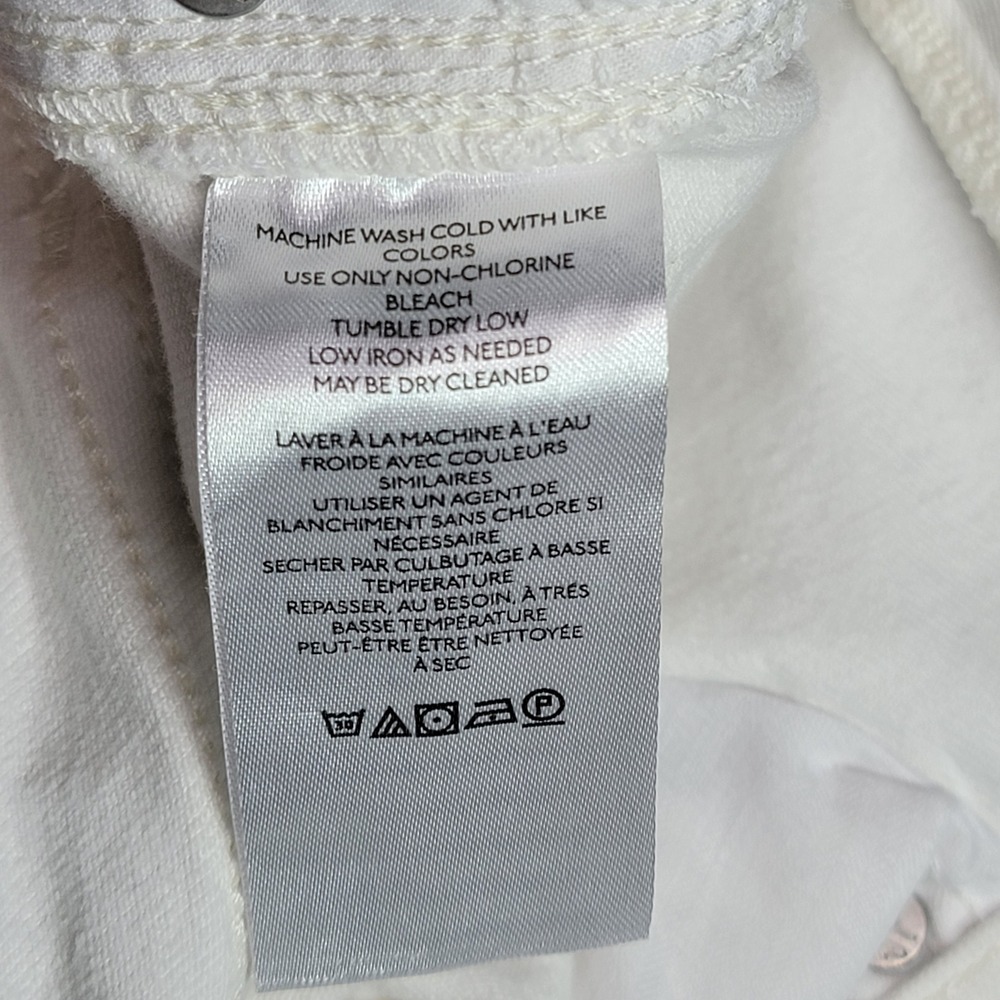 We The Free White Distressed Raw‎ Hem Jeans Size 26 - Picture 5 of 7